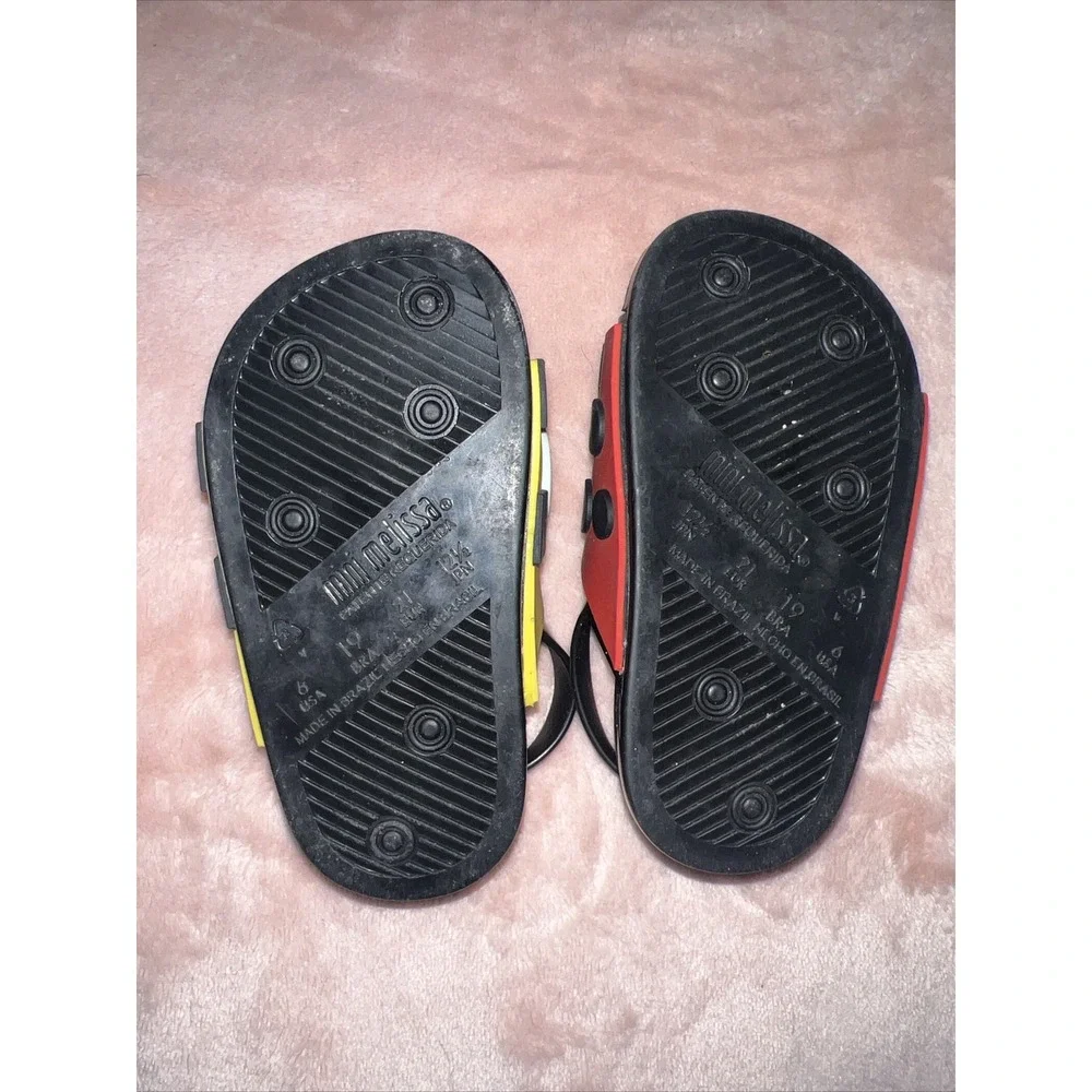 Mini Melissa Ladybug And Bumble Bee Sandals Size 6